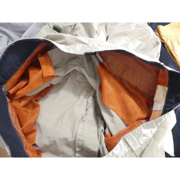 VTG Abercrombie & Fitch Mens 30 Paratrooper Cargo Pants Khaki Pockets Y2K 90s - Picture 11 of 12